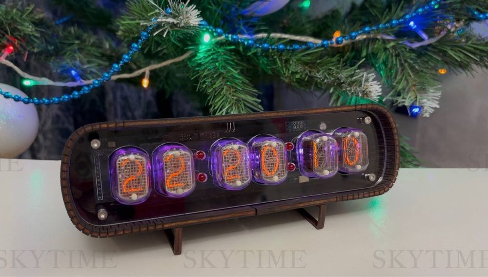 Nixie clock, ламповые часы, ламповий годинник  на 6 ИН-12