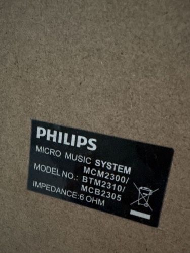 Wieża philips czarna