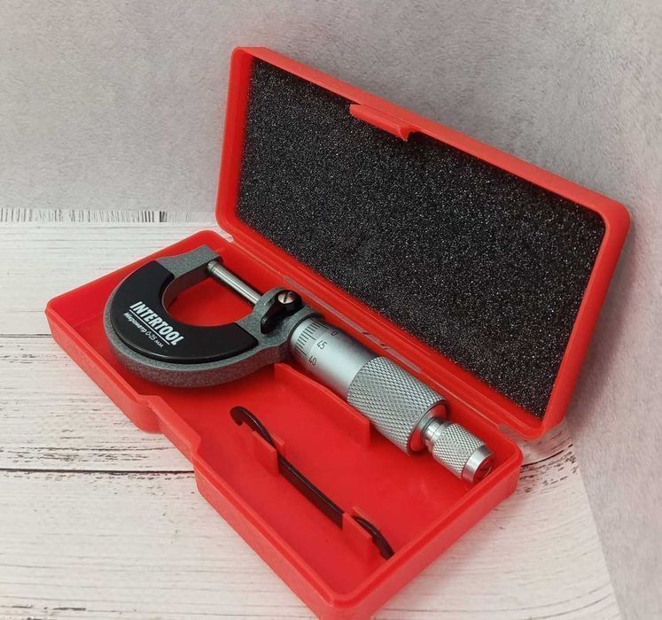 Микрометр 0-25 мм INTERTOOL MT-3041