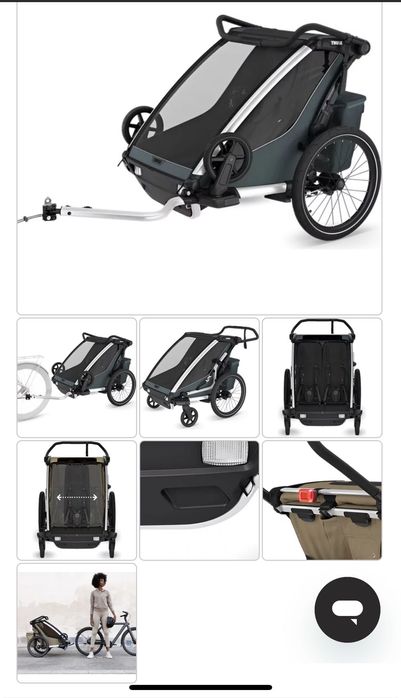 Thule double buggy chariot
