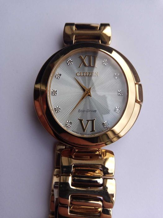 Женские часы 10 бриллиантов Citizen EcoDrive Capela Diamond EX1512-53A
