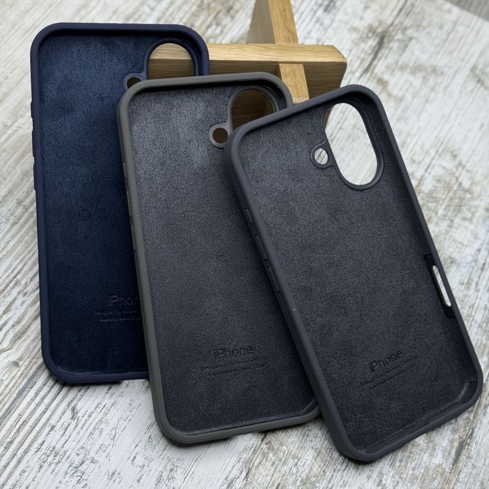 Чехол софттач Silicone Case на iPhone 16/ iPhone 17. Микрофибра. Чохол