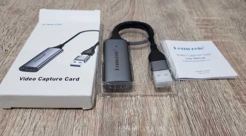 Карта видеозахвата Lemorele USB3.0 HDMI Game Grabber Record Ms2130.