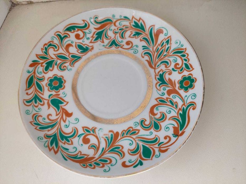 Блюдце ЛФЗ СССР Мифические львы