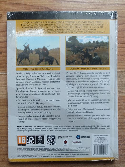 Nowa w folii Mount & Blade Warband+Ogniem i Mieczem  Gamebook PC