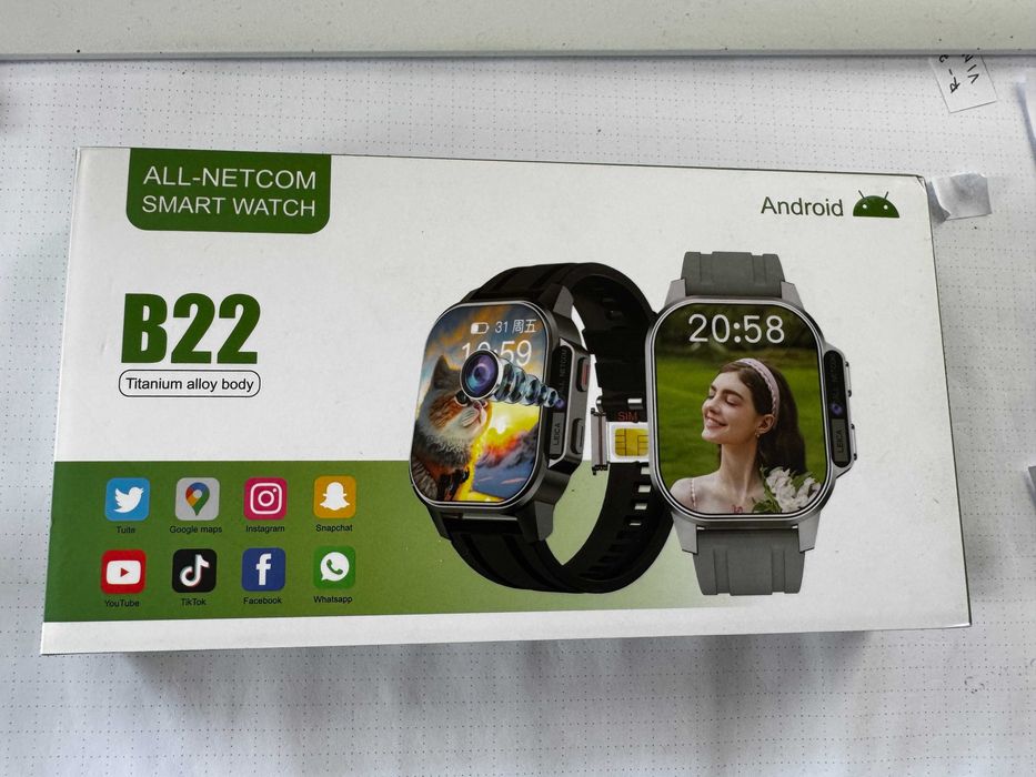 Zegarek Telefon Smartwatch 4G B22 Android GPS Kamera SIM Nowy  !!!