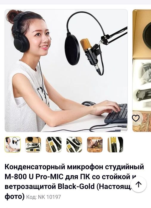 Професійний мікрофон.