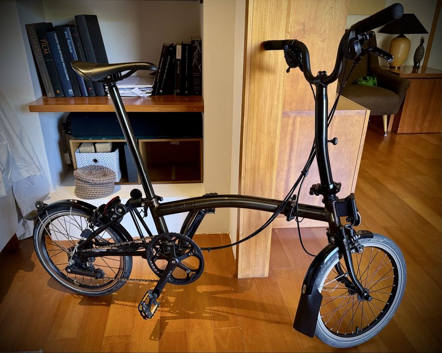 Brompton C line 6 velocidades cor especial Bronze Lacquer