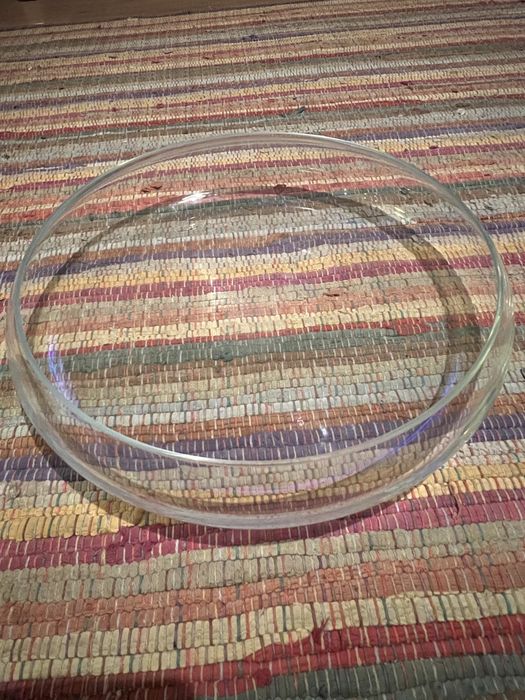 Taça vidro grande 35 cm largura por 9 cm de altura