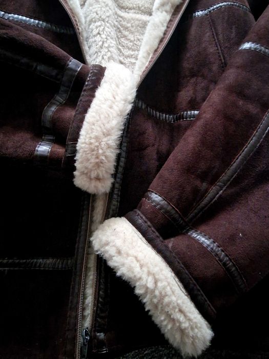 Kurtka męska skóra z futrem