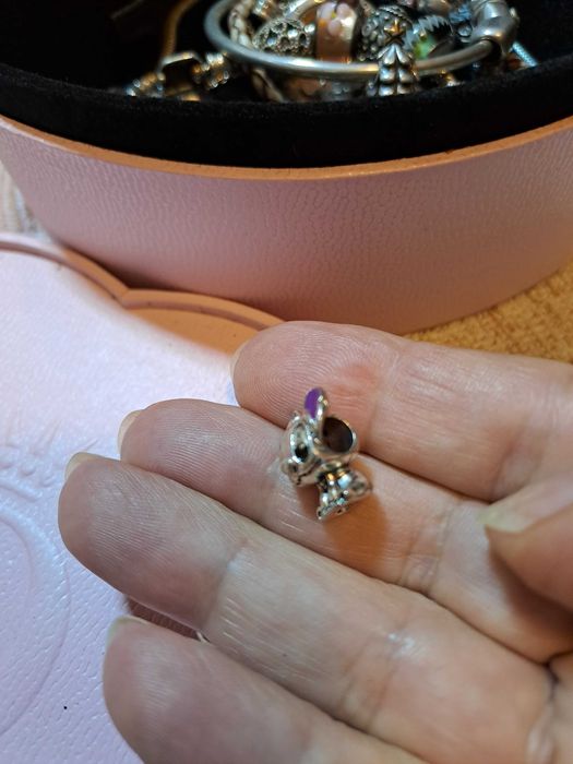 Conta Pingente em Prata da Pandora Lilo   Stitsch