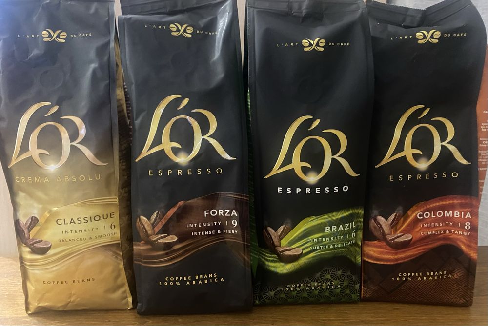 Кофе в зернах L’OR 500 г, 4 вида