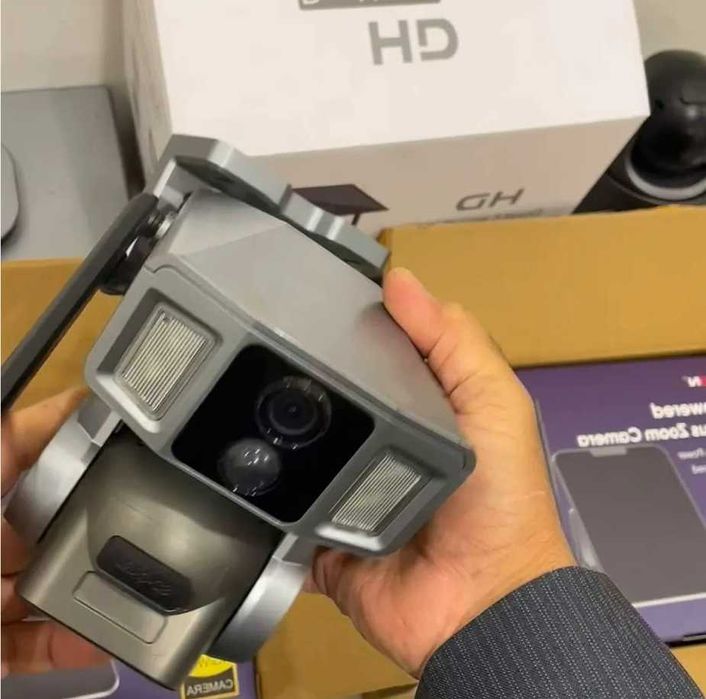 Солнечная 4G/WiFi камера видеонаблюдения 12MP видео 6K с зумом 10X и PTZ