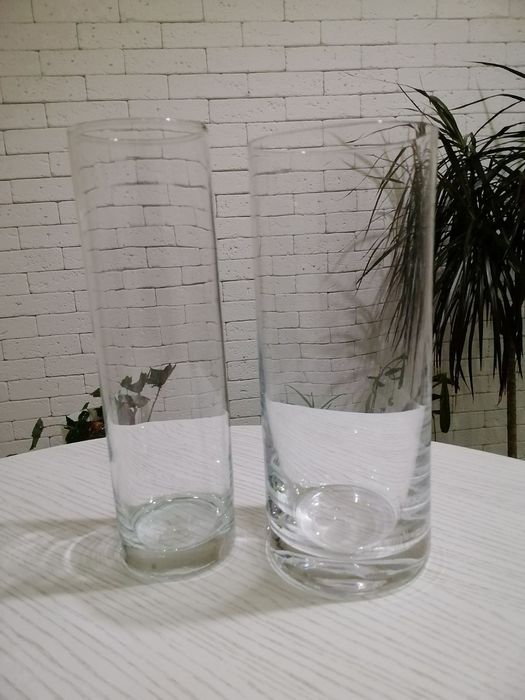 Вази Bohemia скляні високі. Ваза богемське скло для квітів декору