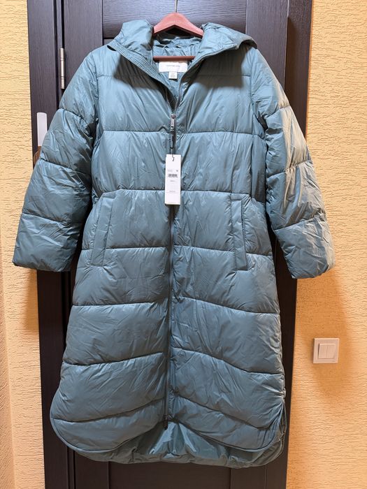 Куртка зимова довга жіноча Calvin Klein S зелена