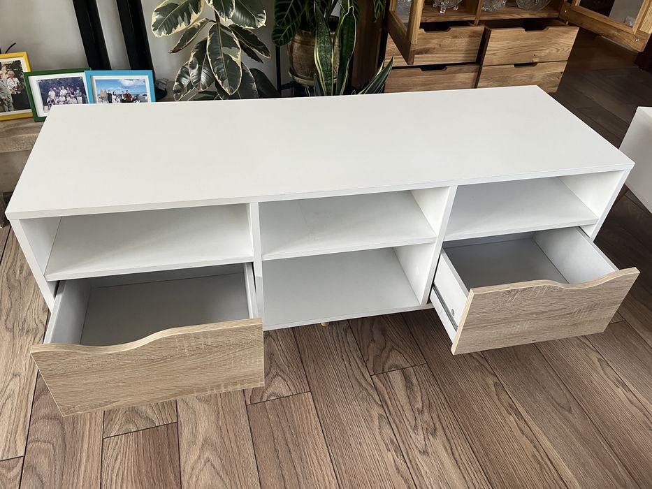Szafka RTV biala 118cm