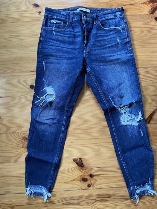 Jeansy z dziurami Zara rozm. 40