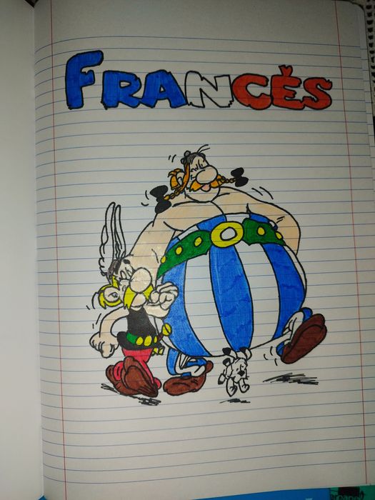 Desenhos em cadernos