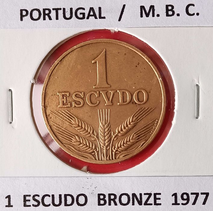 4 Moedas de 1 escudo da República Portuguesa
