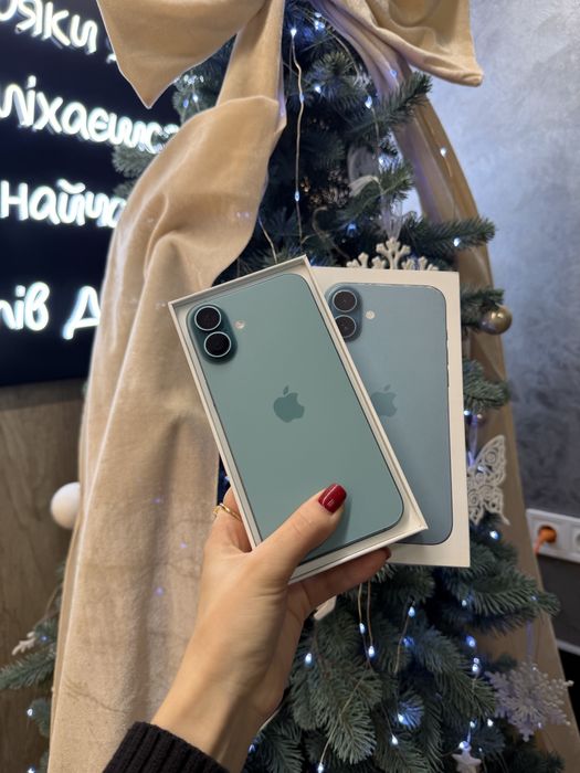 Used IPHONE 16Plus 128 Teal Neverlock Костюшка,5 igrand