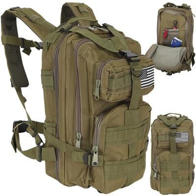 Plecak turystyczny militarny zielony mały 26l