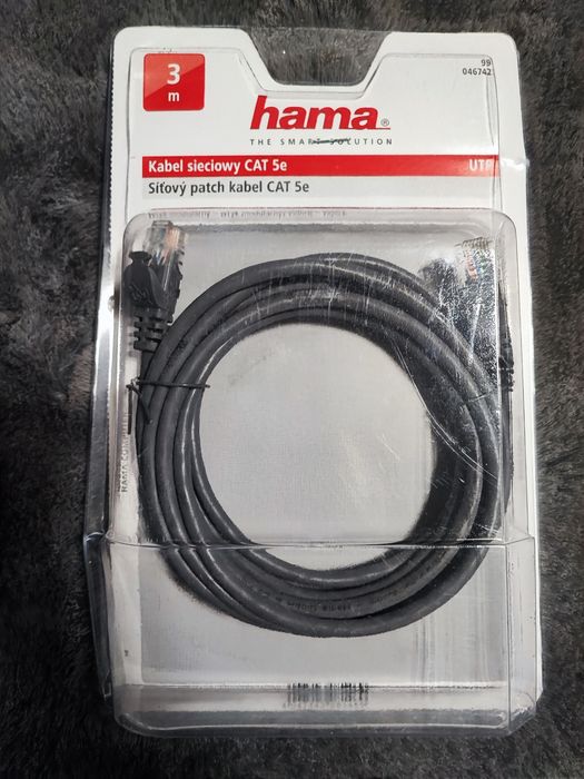 Kabel sieciowy rj45 3m HAMA