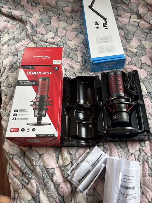Мікрофон HYPER QUADCAST та Пантограф OfficePRO SA130 (комплектом)