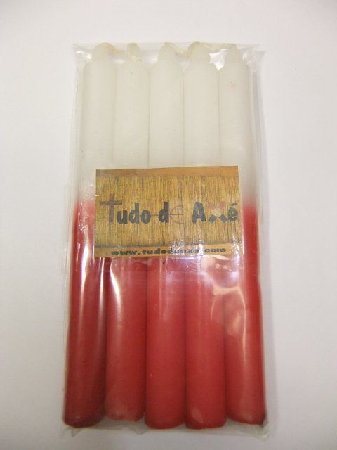 Vela de duas cores - preto-velho | exu | pomba gira | erê | malandro