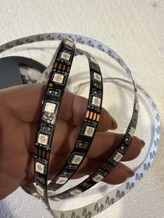 Taśma led RGB 5050,  5mb na czarnym podkładzie