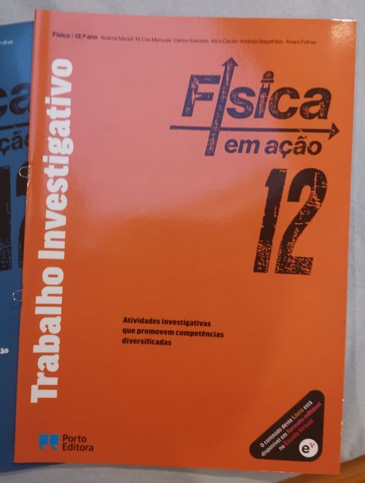 Conjunto de 4 cadernos de apoio - "Física em ação 12"