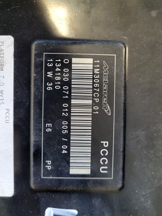 Mclaren 650S 3.8 650km Moduł Elektryczny Kontroler Skrzyni biegów