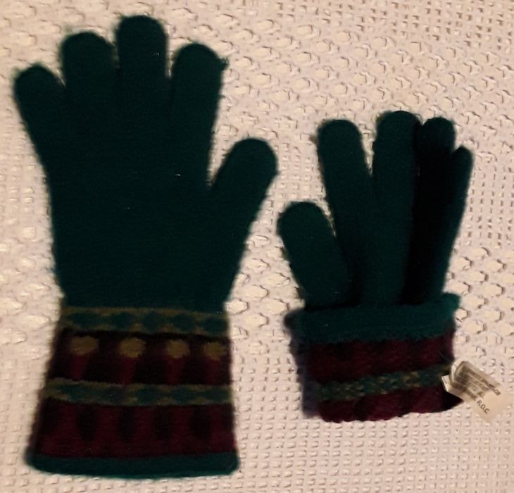 Luvas de inverno verdes, como novas!