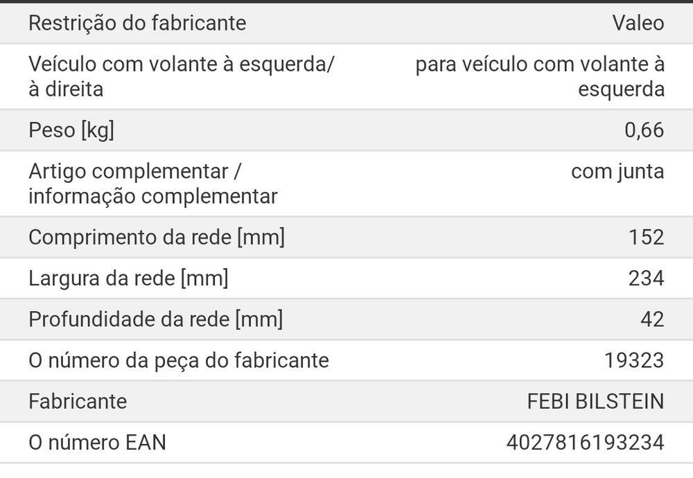 Radiador sofagem Peugeot