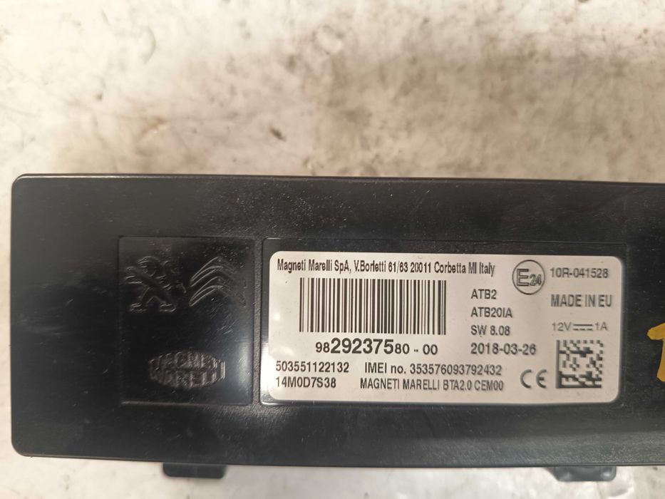 Módulo Bluetooth Peugeot/citroen  Ref: 9829237580