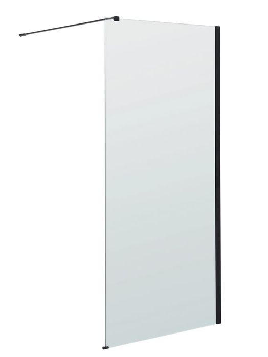 Kabina Walk-in Remix 100x200 transparentna profil czarny Sensea