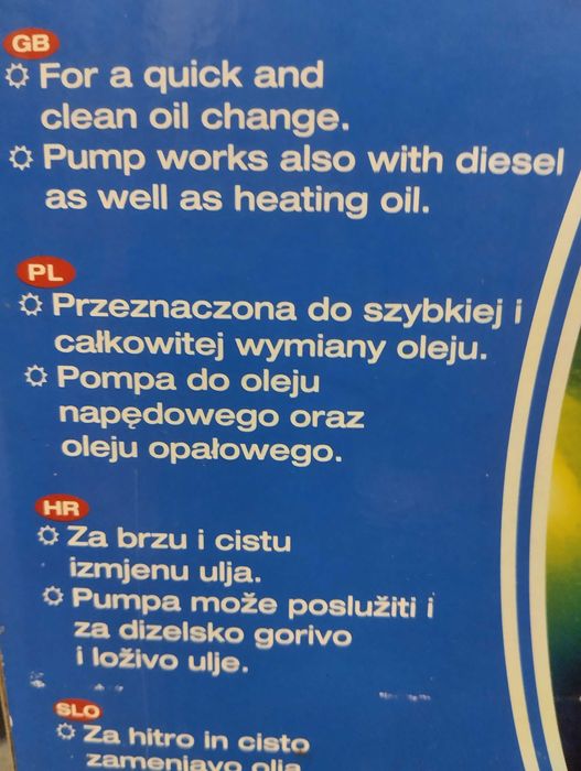 Pompa do oleju i nie tylko