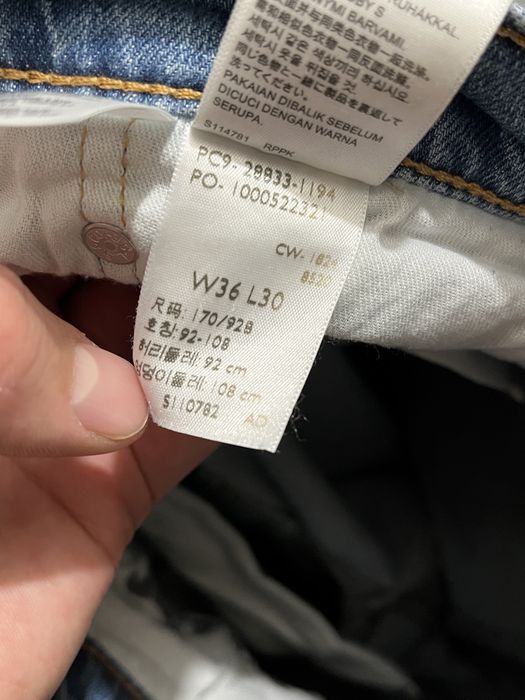 джинсы Levi’s 512 w36 L30