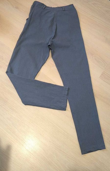 Spodnie grafitowe damskie rurki M/L
