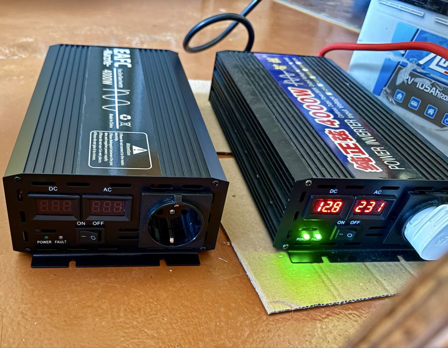 Інвертор EAFC, Moexsiac 4000W 12-220V, Output waveform: Pure sine wave