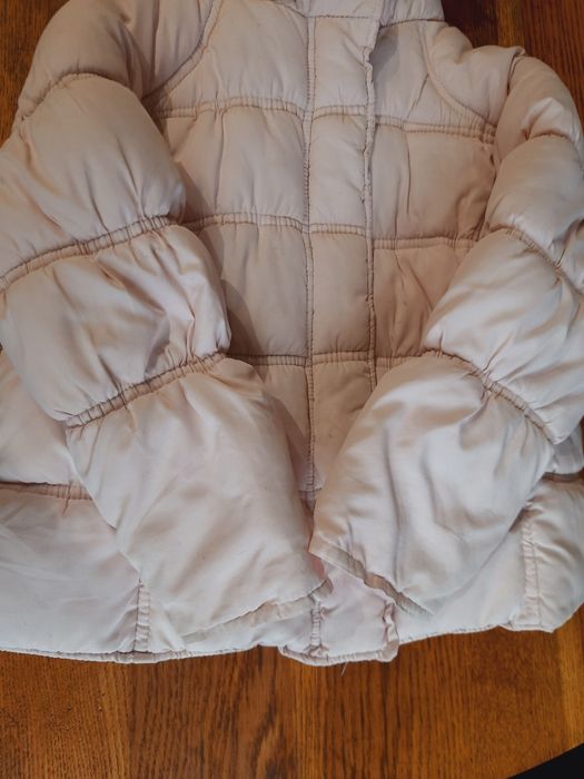 Kurteczka delikatny róż, ocieplana, na 104 cm, wysyłka