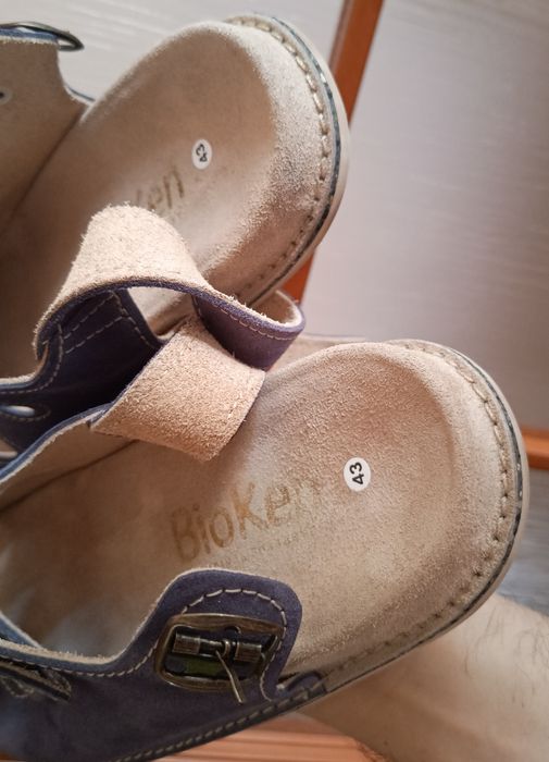 Bioken  Męskie sandały skórzane, 100% Skóra, Rozmiar 43 / 28 cm