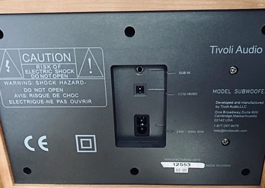 Tivoli Audio Subwoofer