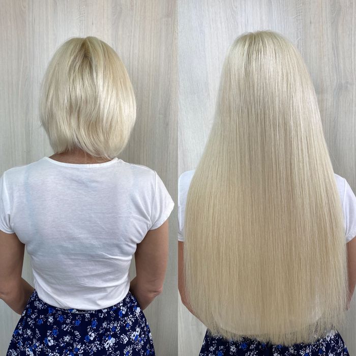 Нарощування натурального волосся, корекція, загущення, зняття