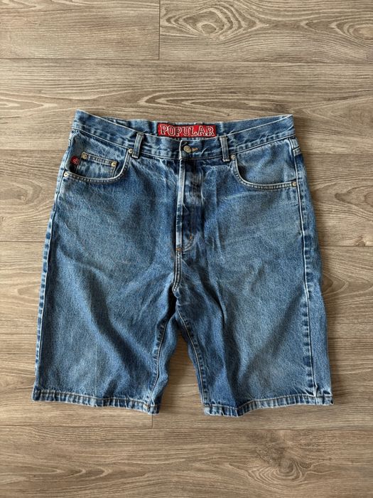 Męskie Dżinsowe Szorty Popular Haftowane Logo Rap American Style Y2K Denim