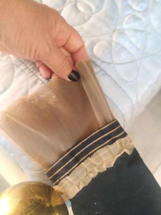 Camisa preta com folhos S