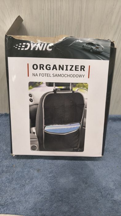 Organizer na fotel samochodowy 4 kieszenie na drobiazgi 62 na 40 cm