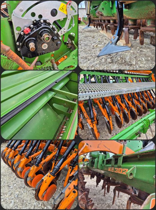 Amazone Ad303 Super TALERZOWY Ke302 3m Zestaw uprawowo siewny Agregat