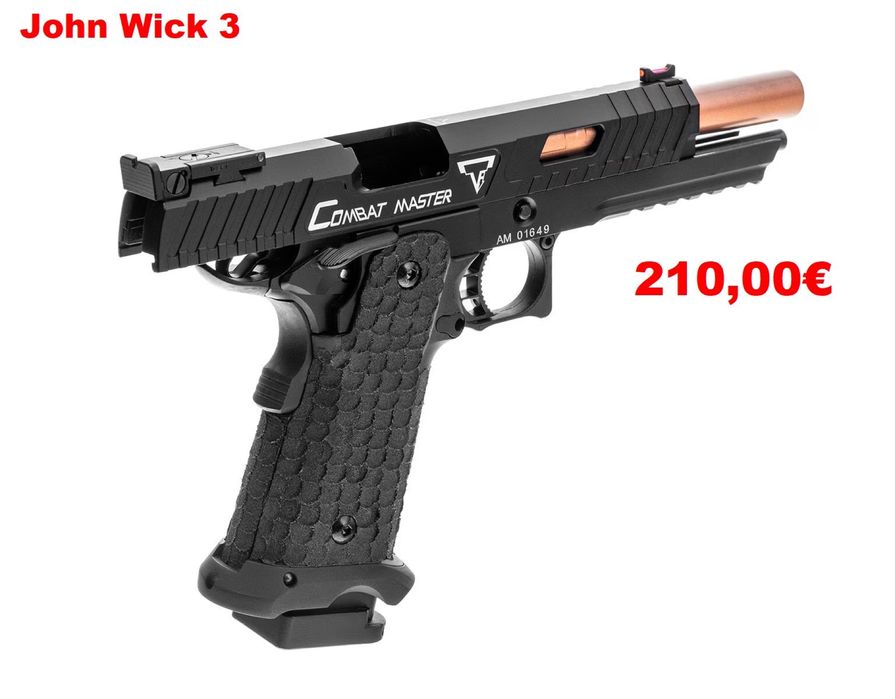 Pistola Airsoft Greengas MK23 (SEM Blowback) e CZ Shadow de CO2 FULL METAL BLOWBACK novas