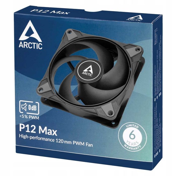 ARCTIC P12 MAX wentylator do obudowy 4-pin 3300rpm