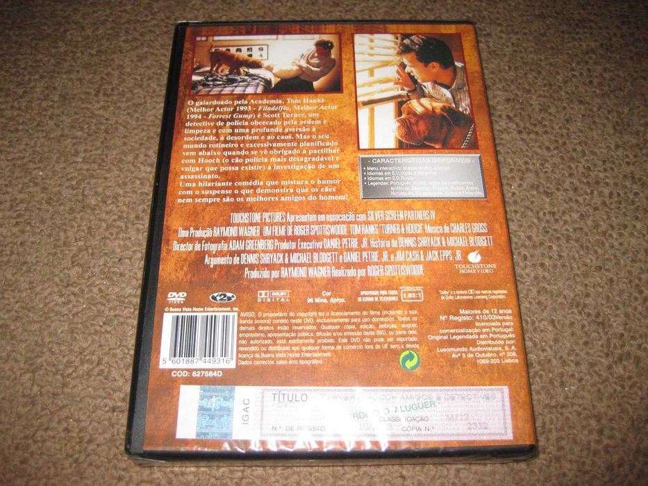 DVD "Amigos e Detectives" com Tom Hanks/Selado/Raro!